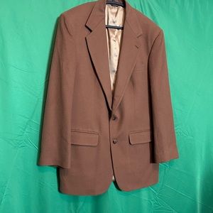 Thos. David PURE CASHMERE brown USA-made blazer